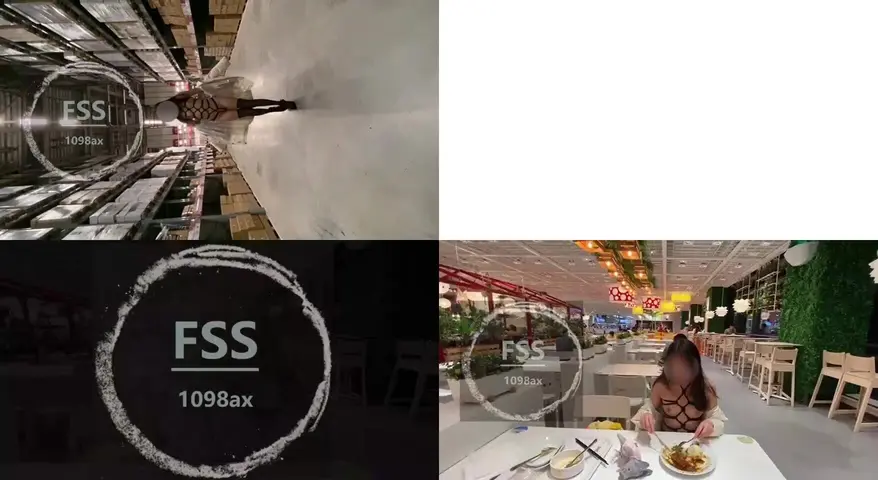推特网红 冯珊珊 户外露出福利 55.宜家餐厅露出