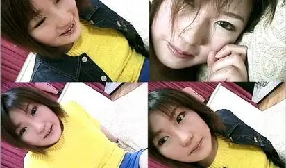 黄色いセーターのエロエロ娘