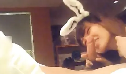 混血哥北京兔女郎娇喘小网红