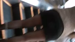 MAH06838 商场跟拍杀马特黑丝短裙