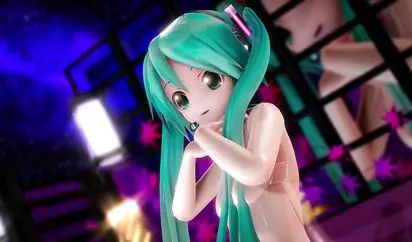 MMD 透けR1N4ミクさんでSweetDevil ダンリック