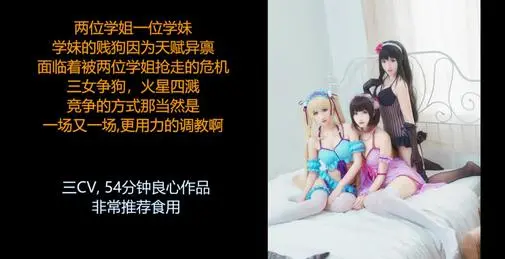 ASMR/中文音声-淫荡风骚三人组 学姐联合学妹 各种调教让你欲仙欲死