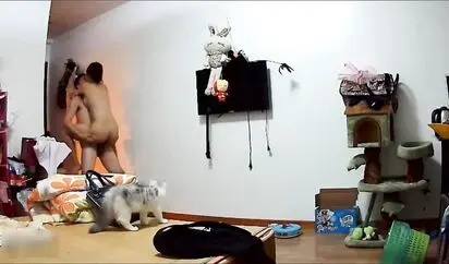 贵在真实年轻夫妻疯狂小媳妇抱起来边走边日靠墙上干