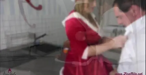 当老板来的时候-圣诞节在屁股